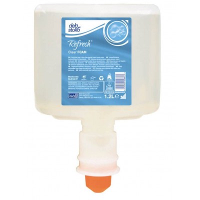 DEB Refresh Clear Foam Touch Free - 3 x 1.2ltr